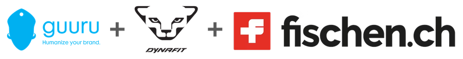 Logos von GUURU, Dynafit und Fischen.ch