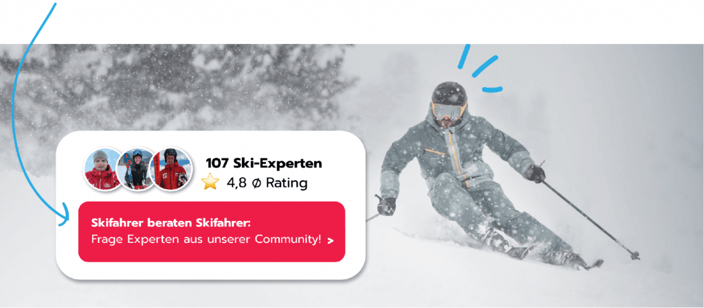 Ein Screenshot von Atomics Online-Shop und dem Online-Community-Chat, wo begeisterte Kunden mit Online-Kãufern in Kontakt treten.